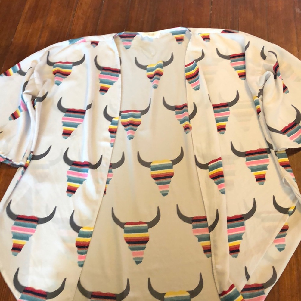 Peach Love California multicolor kimono